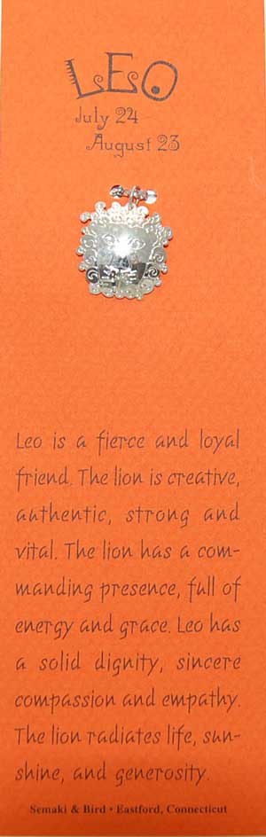 Leo Bookmark with charm