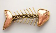Fish Skeleton Barrette