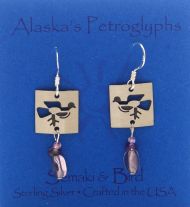 Bird Petroglyph Earrings