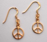 Peace Signs - gold