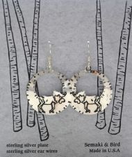 Moose Hoop Earrings