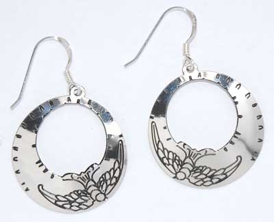 Swallow Hoop Earrings