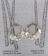 Leaf Hoop Earrings