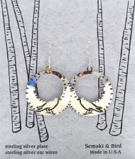 Crow/Raven Hoop Earrings