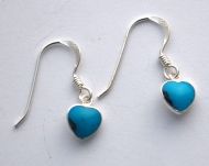 Heart Earrings semi-precious stones