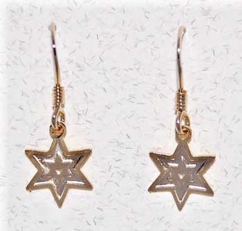 Star of David Earrings - gold