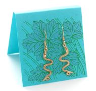 Snake Earrings - gold