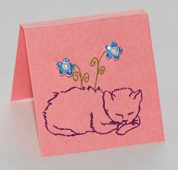 Petite Flower Earrings - Sweet Kitty sapphire