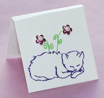 Petite Flower Earrings - Sweet Kitty amethyst