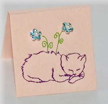 Petite Flower Earrings - Sweet Kitty aquamarine