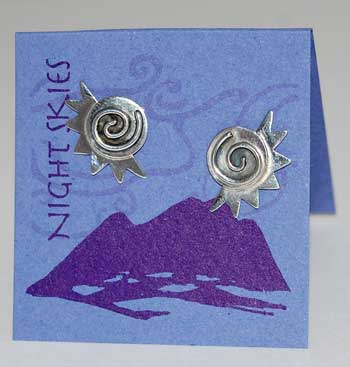 Sun Swirl Post Earring