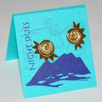 Sun Swirl Earring - gold