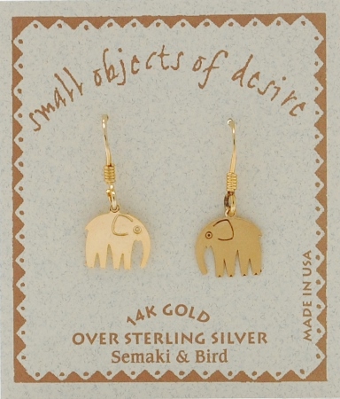 Elephant Earrings - gold