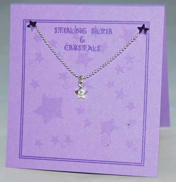 Star Crystal Necklace - diamond