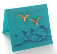Eagle Post Earrings - gold