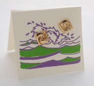 Double Fish earrings - gold