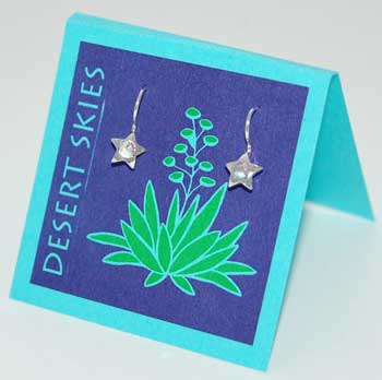 Star earrings - aurora