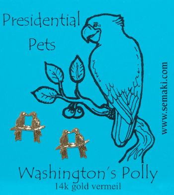 Polly the Parrot - gold