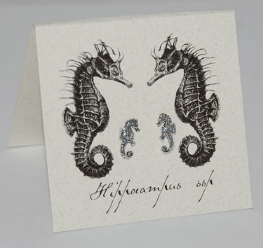 Seahorse Earrings - silver
