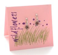 Wildflower Dangle Earring - amethyst
