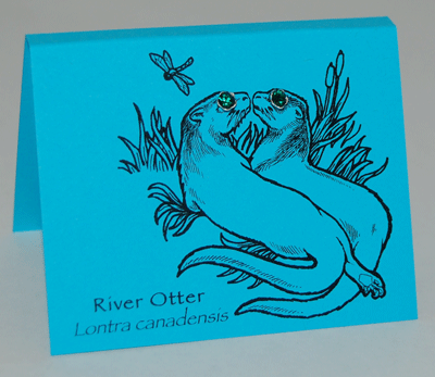 River Otter Eyes - Crystal Posts