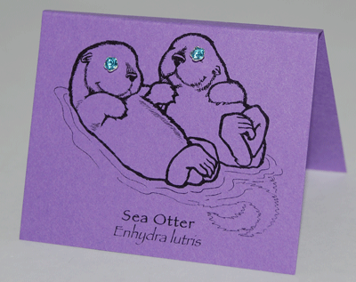 Sea Otter Eyes - Crystal Posts