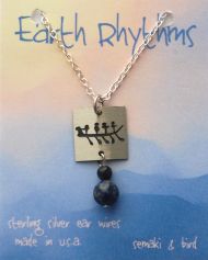 Kayak Canoe Petroglyph Necklace