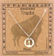 Buffalo Track Necklace - sterling