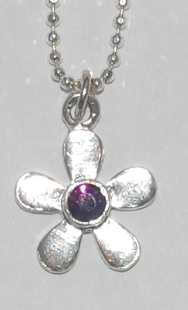 Flower Power Necklace - amethyst