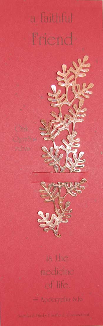 Oak Copper Bookmark