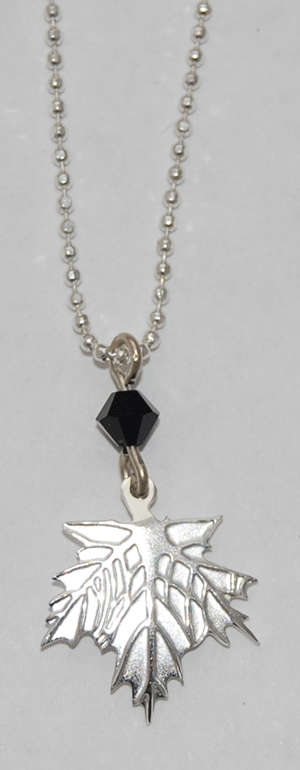 Maple Leaf Necklace - sterling silver