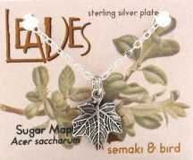 Maple Leaf Necklace - sterling silver