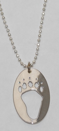 Bear Track Necklace - sterling