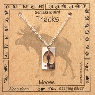 Moose Track Necklace - sterling 