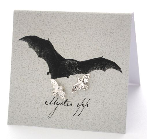 Bat Earrings - sterling