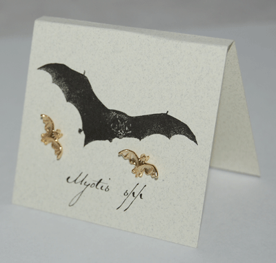 Bat Earrings - gold