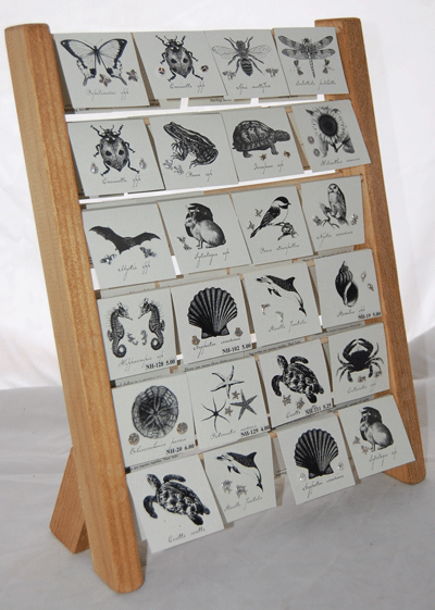 Natural History Rack Display - silver