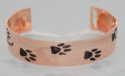 Mountain Lion Cuff Bracelet - copper