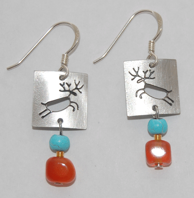 Elk Petroglyph Earrings