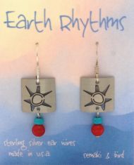 Moon Sun Petroglyph Earrings