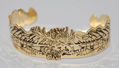Moose Cuff Bracelet - gold