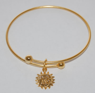 Sun Charm Bracelet - gold