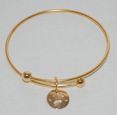Chipmunk Track Bracelet - gold