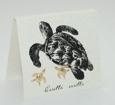 Sea Turtle Earrings - gold