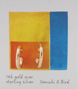 Abstracts - hoop earring/gold