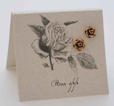 Rose Earrings - gold