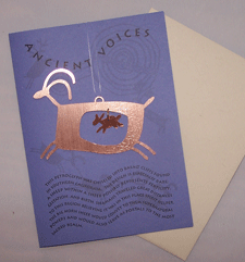 Mama & Baby Sheep Suncatcher Card