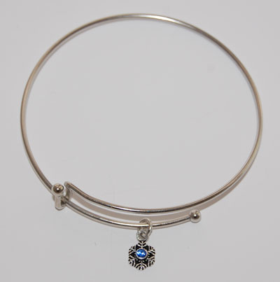 Snowflake Crystal Bracelet - sapphire