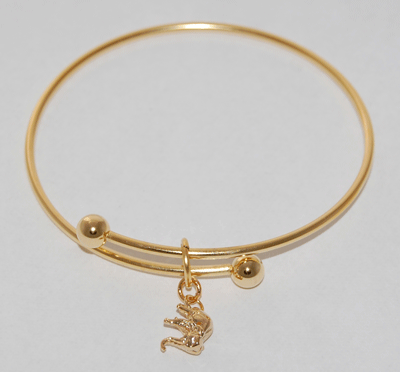Elephant Charm Bracelet - gold