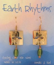 Bear Petroglyph Earrings - gold